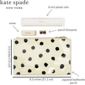 Kate Spade stationery pencil ruler kit sharpener